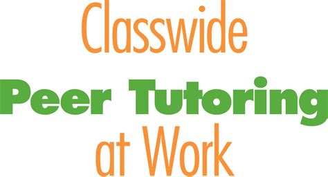 Read Online Classwide Peer Tutoring At Work Teachingld 