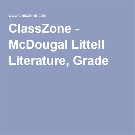Classzone Literature Activation Codes