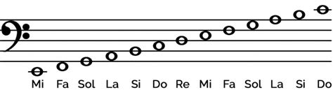 Clave De Fa Notas