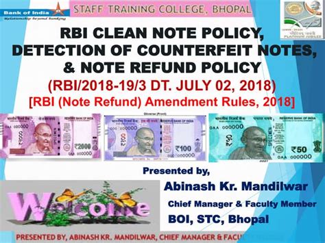 Clean Note Policy