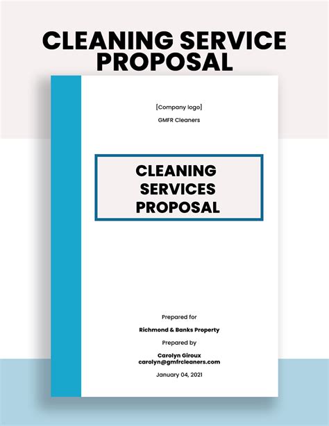 cleaning proposal data management corp