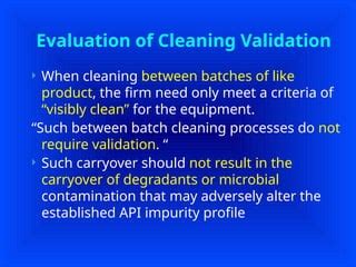 Cleaning Validation A Comprehensive For The Pharmaceutical And Biotechnology Industries