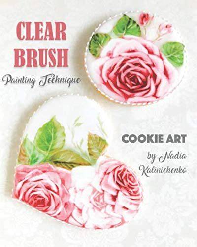 clear brush painting technique cookie art by nadi