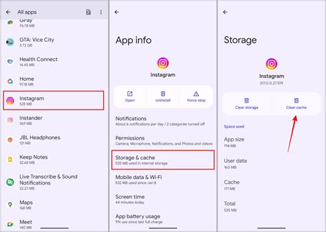 Clear Instagram Cache