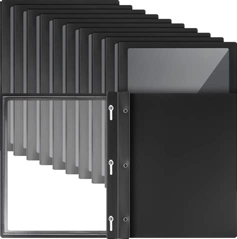 clear presentation folders fasteners