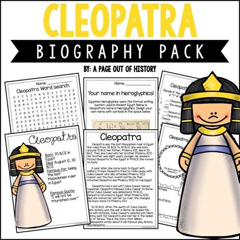 cleopatra biography summary formula