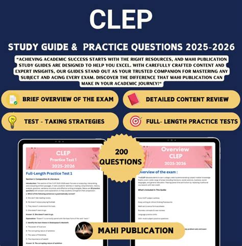 Clep Exam Study Guide