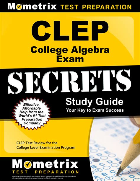 Full Download Clep College Algebra Examination Guide 