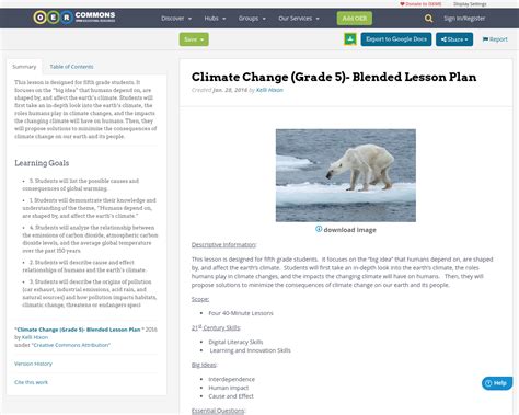 Climate Change Grade 5 Blended Lesson Plan Oer Climate Worksheet For Grade 5 - Climate Worksheet For Grade 5
