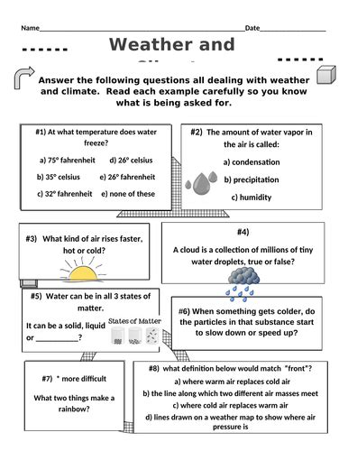 Climate Change Worksheet Weather And Climate Worksheet Answer Key - Weather And Climate Worksheet Answer Key