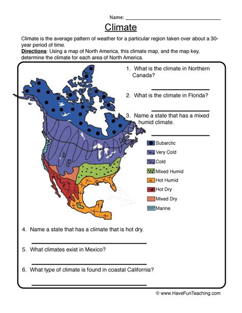 Climate Map Worksheets 99worksheets Climate Worksheet For 4th Grade - Climate Worksheet For 4th Grade
