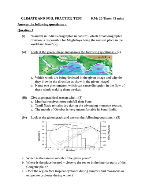 Climate Test With Answers