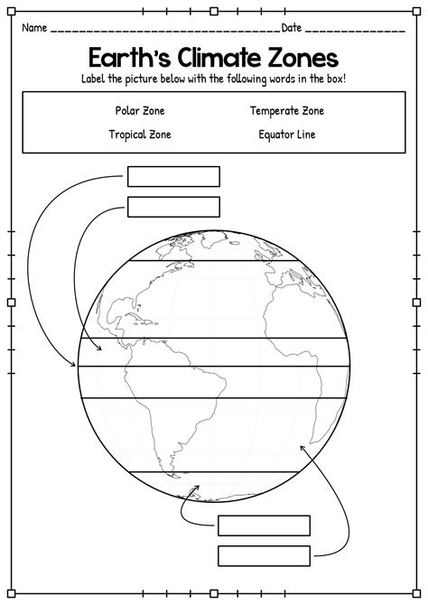 Climate Zones Mdash Printable Worksheet World Climate Zones Worksheet - World Climate Zones Worksheet