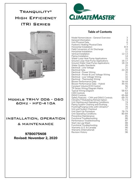 Climatemaster Tt30 Manual