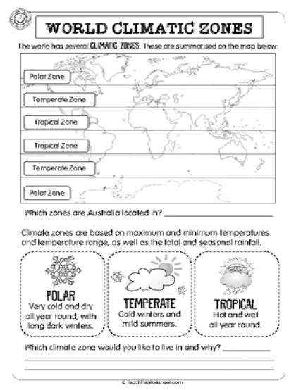 Climates Around The World Worksheet Teacher Made Twinkl Climate Zones Worksheet Middle School - Climate Zones Worksheet Middle School
