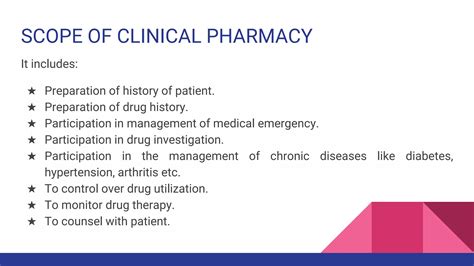 Clinical Pharmacy Scope