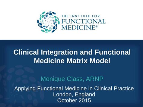 Full Download Clinical Integration And Functional Medicine Matrix Model 