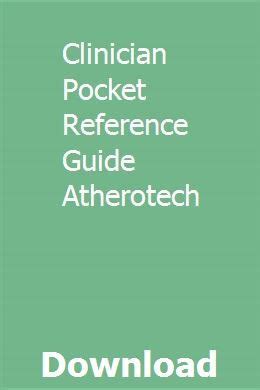 Read Online Clinician Pocket Reference Guide Atherotech 