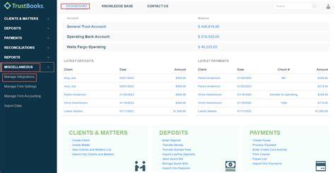 Clio Trust Payment Edit Date