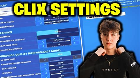 Clix Fortnite Settings