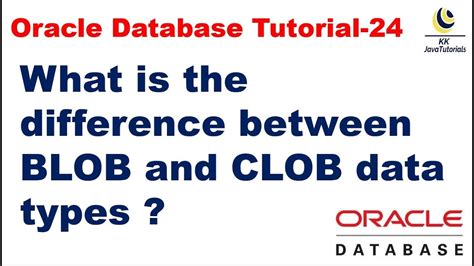 clob and blob in oracle 11g