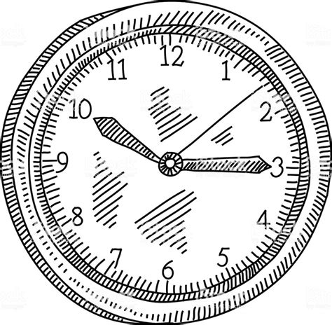 Clock Drawing Wall Royalty Free Images Shutterstock Clock Drawing With Color - Clock Drawing With Color