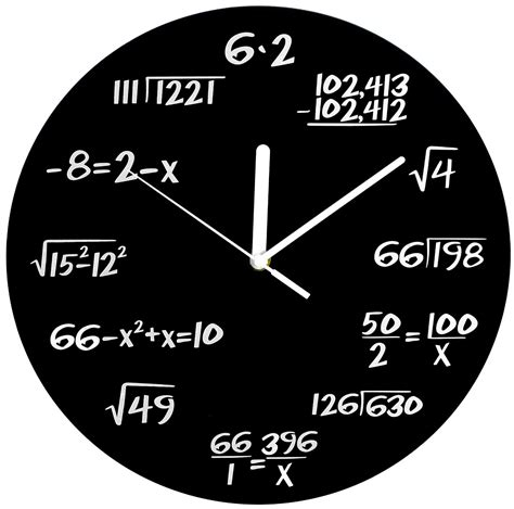 Clock For Math   Maths Formula Clock 8211 Homeindec - Clock For Math