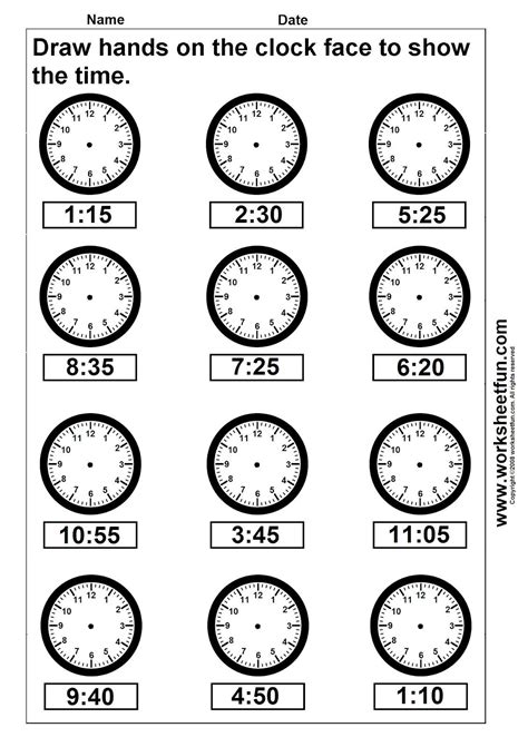 Clock Worksheets Chartreusemodern Com Second Grade Clock Worksheets - Second Grade Clock Worksheets