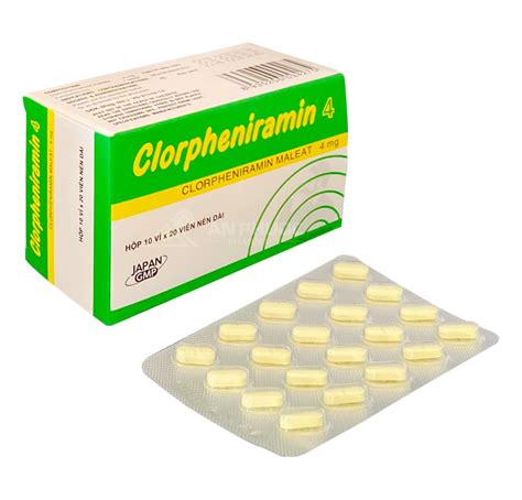 clopheniramin | Chlorpheniramine Thuc chng d ng khng histamine