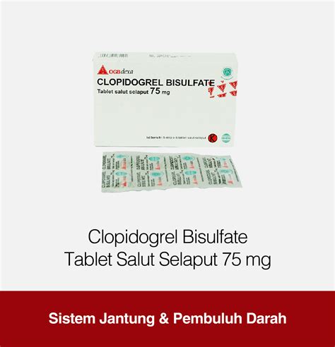 clopidogrel 75 mg obat apa