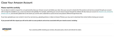 Close Amazon Account