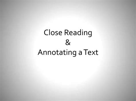 Close Reading Annotation Lesson Presentation Amp Annotating Tpt Close Reading Annotation Handout - Close Reading Annotation Handout