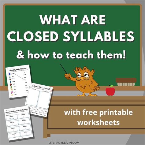 Closed Syllables Archives Literacy Learn Open Closed Syllables Worksheet - Open Closed Syllables Worksheet
