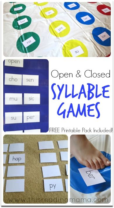 Closed Syllables Games Amp Activities To Make It Open And Closed Syllable Practice - Open And Closed Syllable Practice