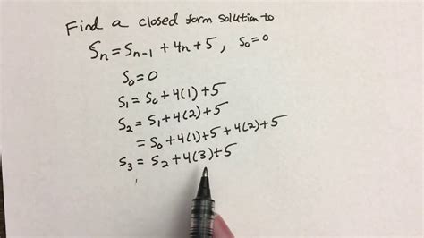 Read Closed Form Solution Definition 