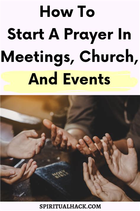 Closing Prayers For Meetings