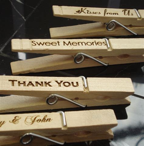 Clothespin Place Card Wedding