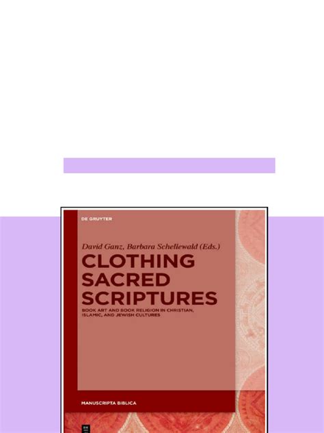 Clothing Sacred Scriptures Book Art And Book Reli
