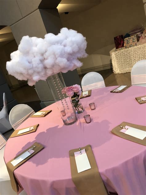 Cloud Baby Shower Table Ideas