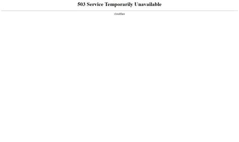 cloudflare 503 service temporarily unavailable