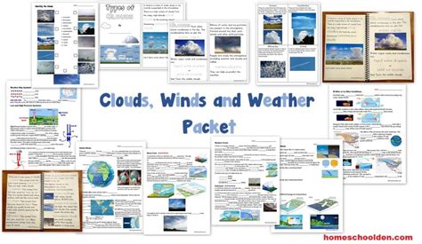 Clouds Wind Amp Weather Packet Homeschool Den Sea Breeze And Land Breeze Worksheet - Sea Breeze And Land Breeze Worksheet