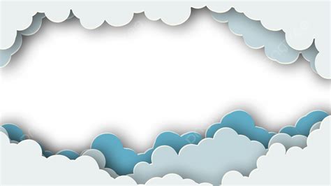 Read Online Clouds A4 Bordered Paper 