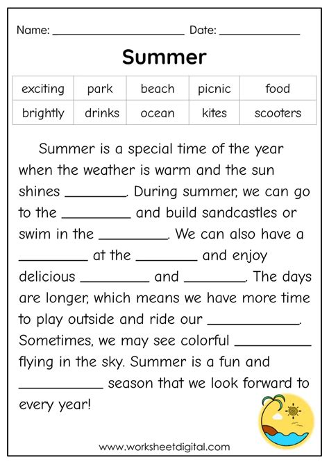 Cloze Passages For Grade 4 Worksheets Kiddy Math Cloze Reading Worksheet Grade 4 - Cloze Reading Worksheet Grade 4