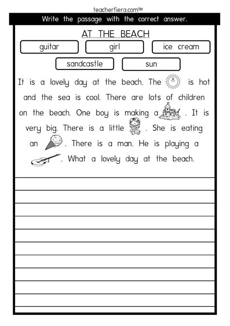 Cloze Reading Passages Teaching Resources Teach Starter Cloze Cloze Reading Worksheet Grade 4 - Cloze Reading Worksheet Grade 4
