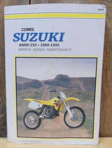 Download Clymer Suzuki Rm80 250 1989 1995 Service Repair Maintenance 