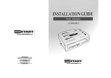 Full Download Cm4200 Install Guide 