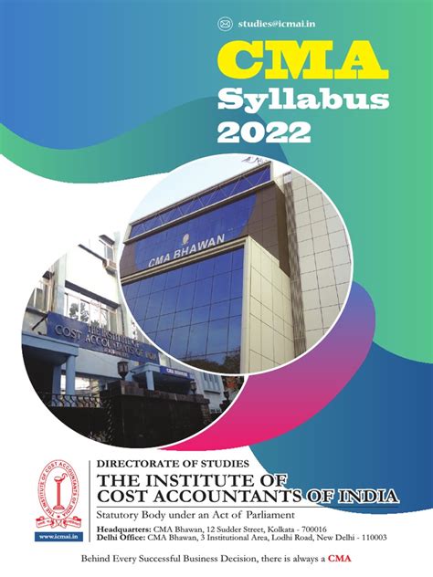 Cma Syllabus 2022