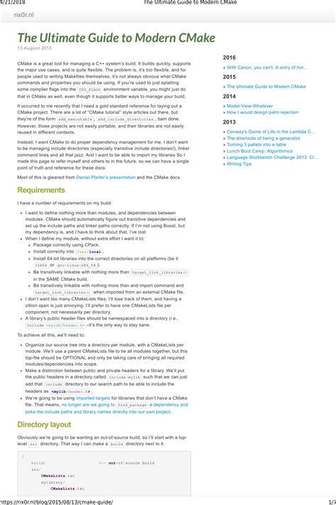 Cmake Manual