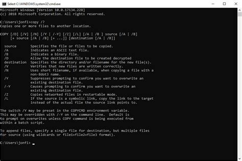 Cmd Copy Overwrite