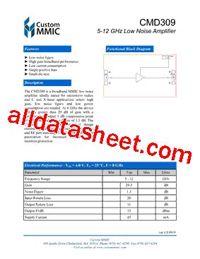 cmd309 | CMD309 512ghz penguat kebisingan rendah CMD309 Alibabacom